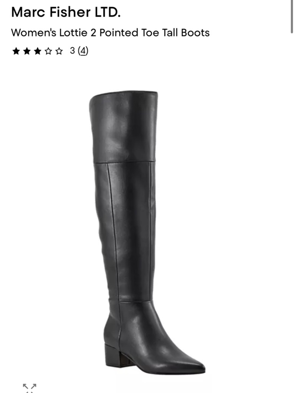Marc Fisher Lottie knee high boots -size 7 NEW!